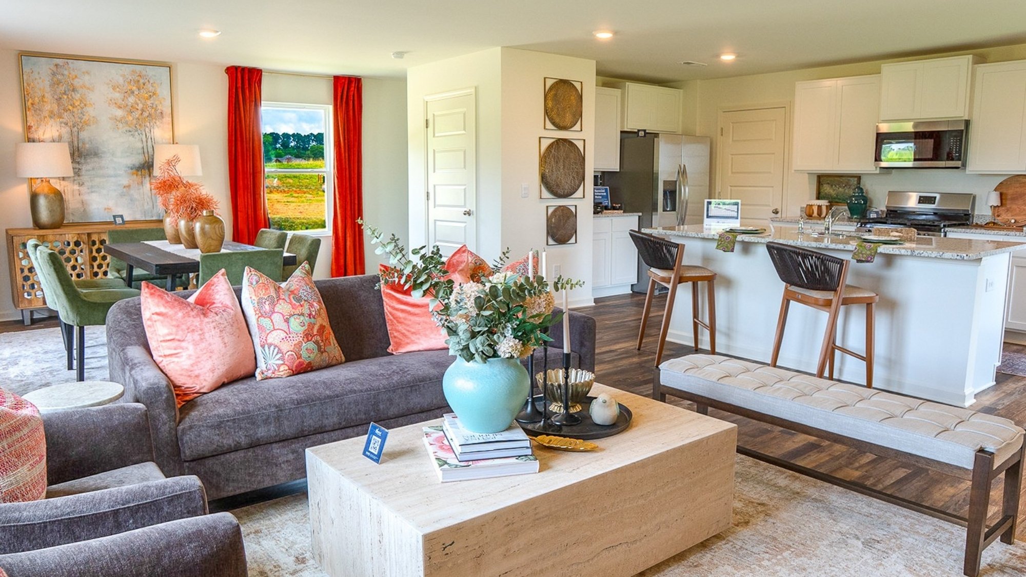 There is more than enough room for a large entertainment setup complete with seating for the whole family.