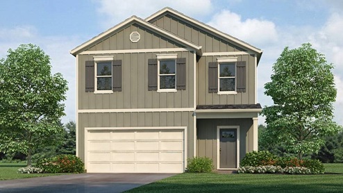 The Robie plan features 5 bedrooms and 3 bathrooms spread across 2 stories and 2,500 square feet.