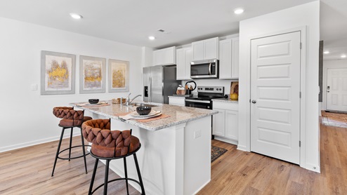 Welcome to the spacious Freeport, offering 4 bedrooms and 2 bathrooms spread across 1,497 square feet all on one level, and a two-car garage for your convenience. The chef-inspired kitchen is designed for culinary enthusiasts, featuring an oversized breakfast island, stainless steel appliances, and a pantry, all flowing seamlessly into a spacious great room for effortless entertaining. The spacious primary bedroom features a luxurious bathroom with a walk-in shower, double vanities, and an oversized walk-in closet. In addition, the other 3 bedrooms all offer generous closets, along with a laundry room, linen closet, and an outdoor patio to complete the plan. You can expect quality materials and workmanship throughout, with superior attention to detail as well as a one-year builder’s warranty. To top it off, your new home comes with a smart home technology package! Every new home at D.R. Horton comes with this smart home technology package, providing a user-friendly experience, making it easy to control essential features with a simple touch. Included in the package are convenient features such as lighting automation, an IQ panel, a video doorbell, keyless front door entry, and the ability to directly manage temperature settings from your smartphone. We also provide the opportunity for you to schedule a personal guided tour of the Freeport plan at your convenience. Feel free to give us a call and take the first step in making The Freeport your new home today!