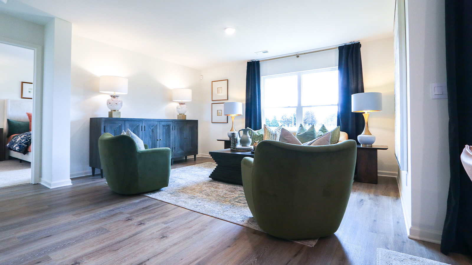 Welcome to the Cali Plan, featuring a seamless open layout just under 1,800 square feet, this beautiful single- story home offers 4-bedrooms with 2-bathrooms, and a 2-car garage.  As you enter the home, you are met with an inviting foyer with storage, a full guest bathroom, and a hall leading to the 2nd and 3rd secondary bedrooms. Further down the hall, on the opposite wall, provides access to the 2-car garage, storage, and your laundry room. Privately tucked away in this area is also the additional 4th bedroom, ideal for guest stays or a private office. Each bedroom is a generous size with a spacious closet.