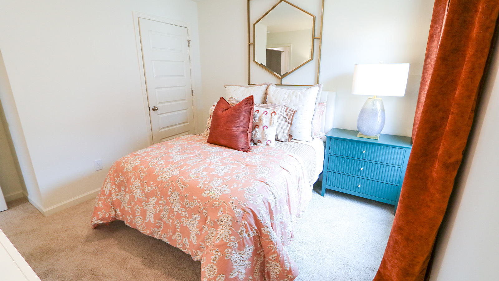 Welcome to the Cali Plan, featuring a seamless open layout just under 1,800 square feet, this beautiful single- story home offers 4-bedrooms with 2-bathrooms, and a 2-car garage.  As you enter the home, you are met with an inviting foyer with storage, a full guest bathroom, and a hall leading to the 2nd and 3rd secondary bedrooms. Further down the hall, on the opposite wall, provides access to the 2-car garage, storage, and your laundry room. Privately tucked away in this area is also the additional 4th bedroom, ideal for guest stays or a private office. Each bedroom is a generous size with a spacious closet.