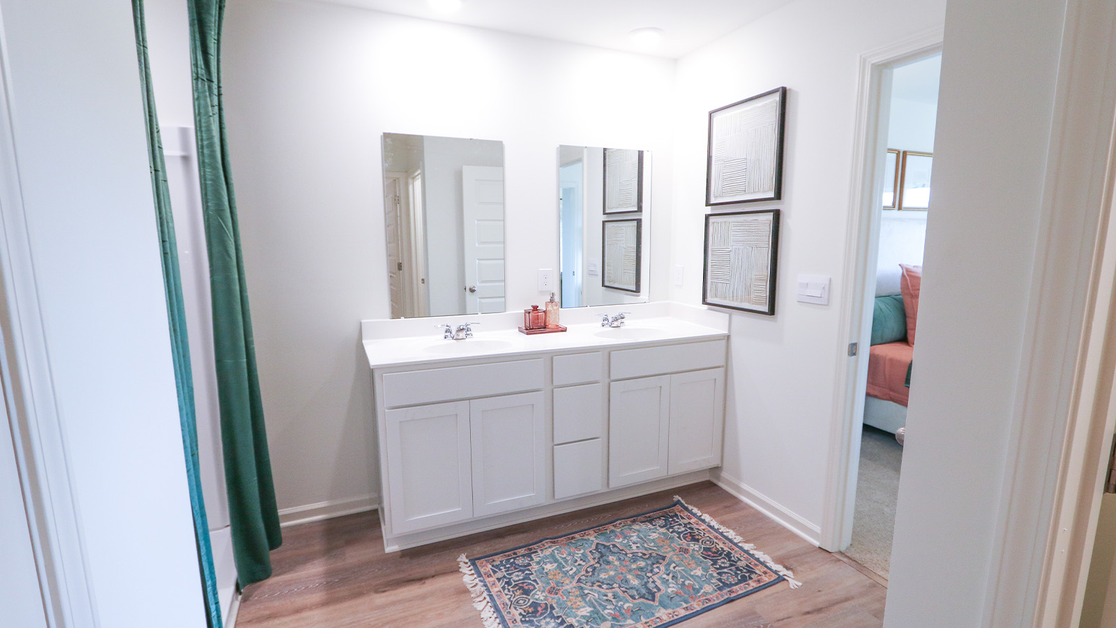 Welcome to the Cali Plan, featuring a seamless open layout just under 1,800 square feet, this beautiful single- story home offers 4-bedrooms with 2-bathrooms, and a 2-car garage.  As you enter the home, you are met with an inviting foyer with storage, a full guest bathroom, and a hall leading to the 2nd and 3rd secondary bedrooms. Further down the hall, on the opposite wall, provides access to the 2-car garage, storage, and your laundry room. Privately tucked away in this area is also the additional 4th bedroom, ideal for guest stays or a private office. Each bedroom is a generous size with a spacious closet.