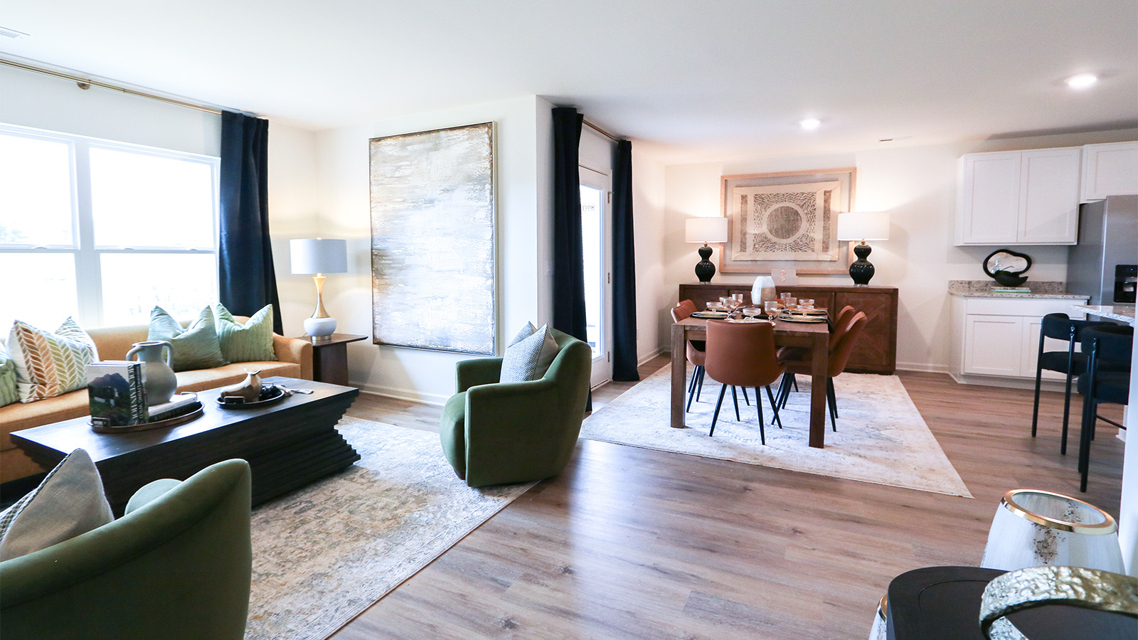 Welcome to the Cali Plan, featuring a seamless open layout just under 1,800 square feet, this beautiful single- story home offers 4-bedrooms with 2-bathrooms, and a 2-car garage.  As you enter the home, you are met with an inviting foyer with storage, a full guest bathroom, and a hall leading to the 2nd and 3rd secondary bedrooms. Further down the hall, on the opposite wall, provides access to the 2-car garage, storage, and your laundry room. Privately tucked away in this area is also the additional 4th bedroom, ideal for guest stays or a private office. Each bedroom is a generous size with a spacious closet.