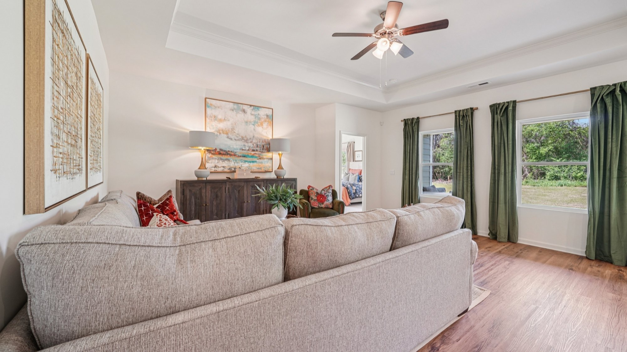 Open concept living room.