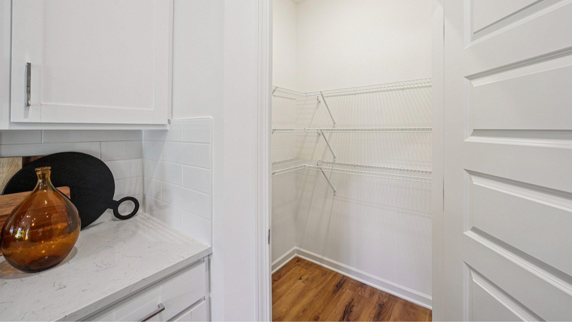 Spacious pantry off the kitchen.