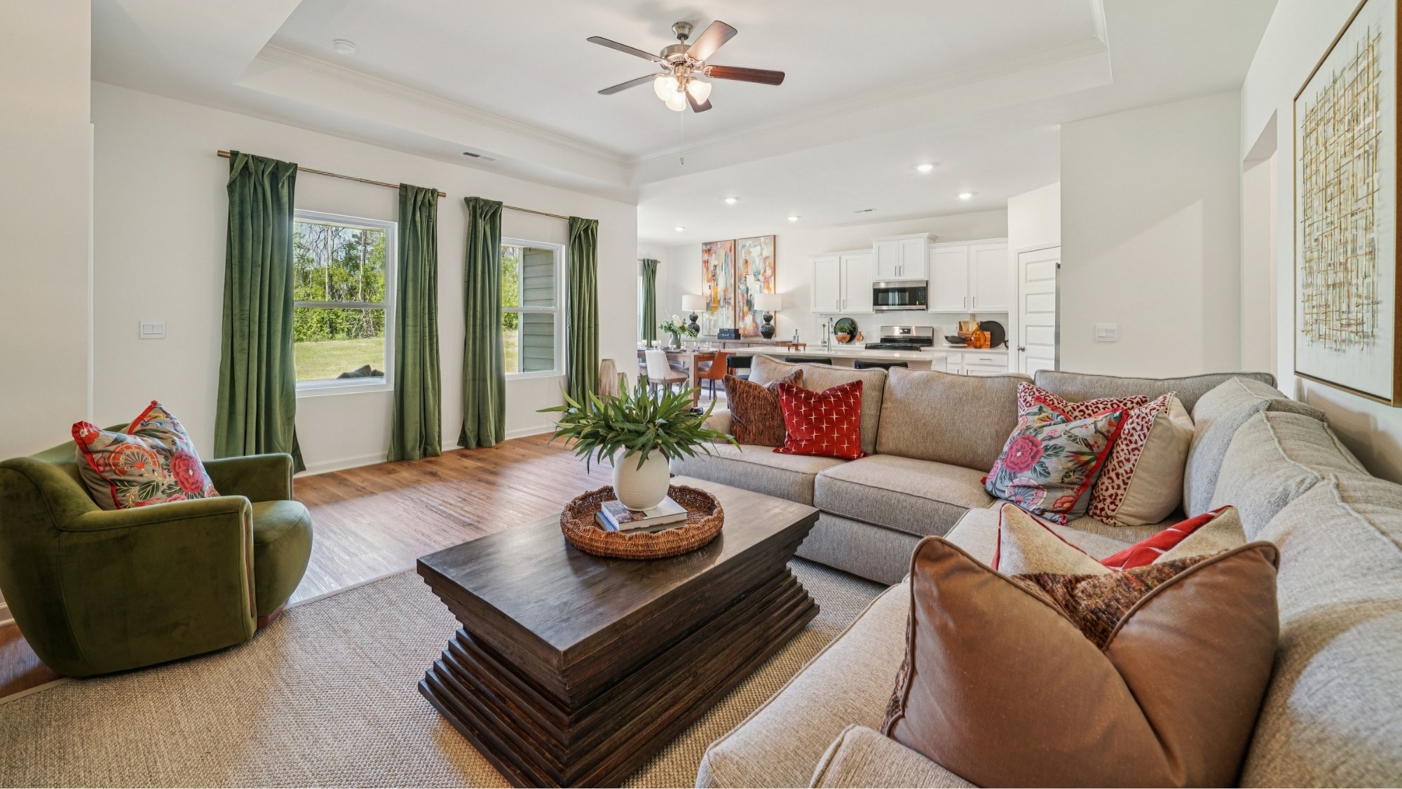 Open concept living room.
