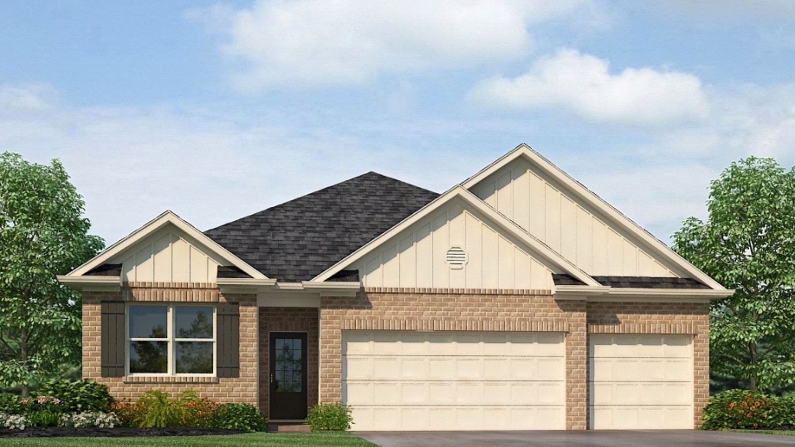 Welcome to the Madison, a new floor plan designed with comfort and convenience in mind. Just under 2,000 square feet, this beautiful single- story home offers 4-bedrooms with 3-bathrooms, and a 3-car garage, with a unique open floor plan designed for comfort and luxury.      As you enter the home, you are met with an inviting foyer with storage, a full guest bathroom, and a hall leading to the 2nd and 3rd secondary bedrooms. Further down the hall, on the opposite wall, provides access to the 2-car garage, storage, and your laundry room. Privately tucked away in this area is also the additional 4th bedroom, ideal for guest stays or a private office. Each bedroom is a generous size with a spacious closet.      As you continue to the end of the hall, you will find the stunning open layout of the living area and beautiful kitchen. The kitchen includes granite countertops, stainless steel appliances, stylish shaker cabinetry, and a center island perfect for additional seating. With natural light and nearby covered patio access, the living and dining area are integrated perfectly to complete this relaxing atmosphere, with access to a back covered porch area for you to enjoy.     The primary bedroom is tucked away off the living area. As natural light fills the room, this suite feels like a dreamlike retreat. The spa-like ensuite bath includes a separate garden tub, relaxing shower, double vanity sink, and large walk-in closet. Designed with elegant yet modern living in mind, the easy-to-use Smart Home Technology Package included in every home provides the ultimate convenience, allowing you to control key features with the touch of a button. Featured conveniences include lighting automation, IQ panel, video doorbell, keyless front door entry, and temperature control from the ease of your phone.  So, what are you waiting for? Come make the Madison your new home today!