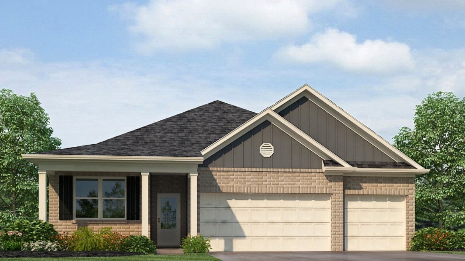 Welcome to the Madison, a new floor plan designed with comfort and convenience in mind. Just under 2,000 square feet, this beautiful single- story home offers 4-bedrooms with 3-bathrooms, and a 3-car garage, with a unique open floor plan designed for comfort and luxury.      As you enter the home, you are met with an inviting foyer with storage, a full guest bathroom, and a hall leading to the 2nd and 3rd secondary bedrooms. Further down the hall, on the opposite wall, provides access to the 2-car garage, storage, and your laundry room. Privately tucked away in this area is also the additional 4th bedroom, ideal for guest stays or a private office. Each bedroom is a generous size with a spacious closet.      As you continue to the end of the hall, you will find the stunning open layout of the living area and beautiful kitchen. The kitchen includes granite countertops, stainless steel appliances, stylish shaker cabinetry, and a center island perfect for additional seating. With natural light and nearby covered patio access, the living and dining area are integrated perfectly to complete this relaxing atmosphere, with access to a back covered porch area for you to enjoy.     The primary bedroom is tucked away off the living area. As natural light fills the room, this suite feels like a dreamlike retreat. The spa-like ensuite bath includes a separate garden tub, relaxing shower, double vanity sink, and large walk-in closet. Designed with elegant yet modern living in mind, the easy-to-use Smart Home Technology Package included in every home provides the ultimate convenience, allowing you to control key features with the touch of a button. Featured conveniences include lighting automation, IQ panel, video doorbell, keyless front door entry, and temperature control from the ease of your phone.  So, what are you waiting for? Come make the Madison your new home today!