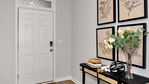 Entry to home with LVP flooring