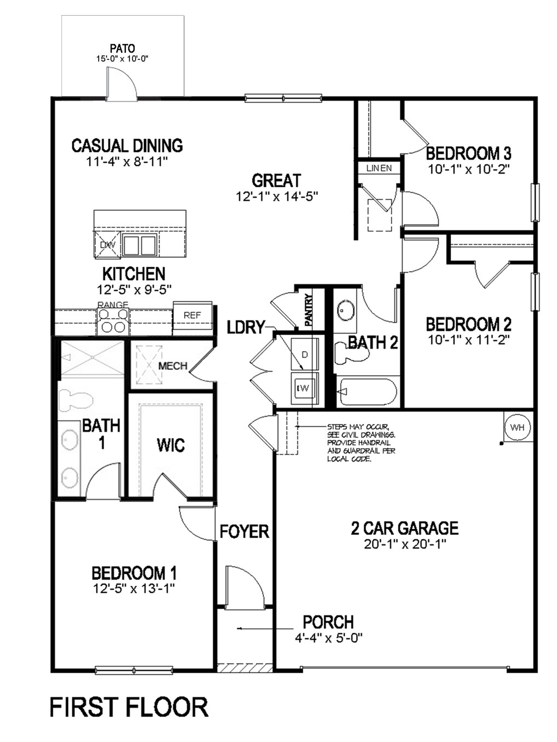 Floor Plan in The Links at Canebrake Athens, AL D.R. Horton