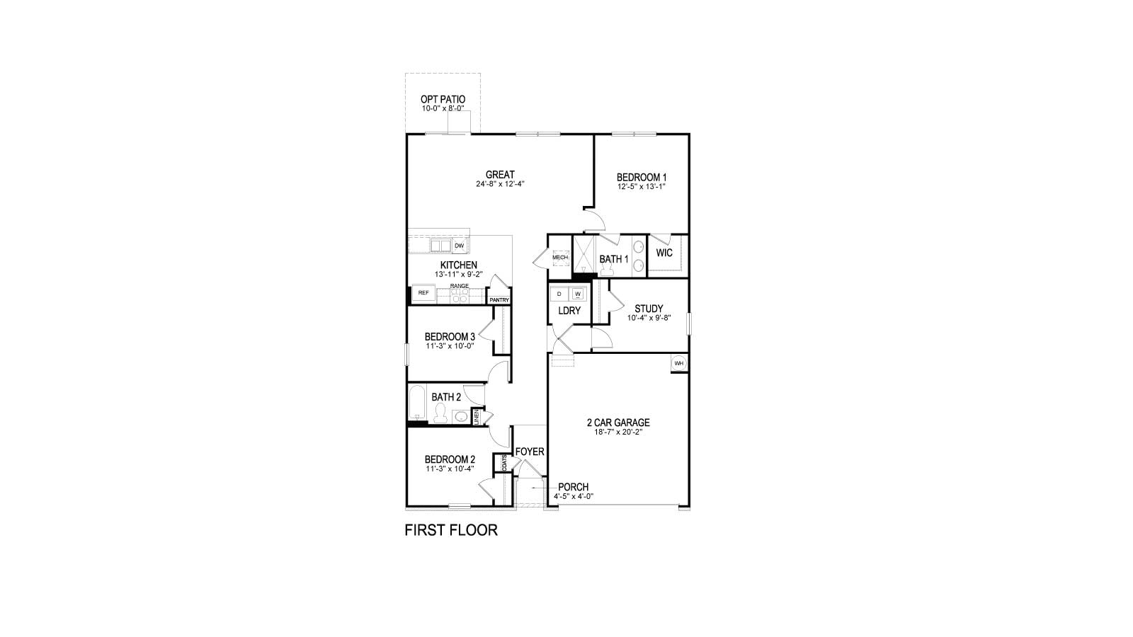 Floor Plan in The Links at Canebrake Athens, AL D.R. Horton