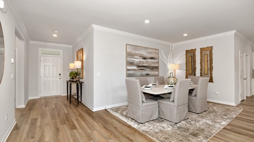 Entry to home with LVP flooring