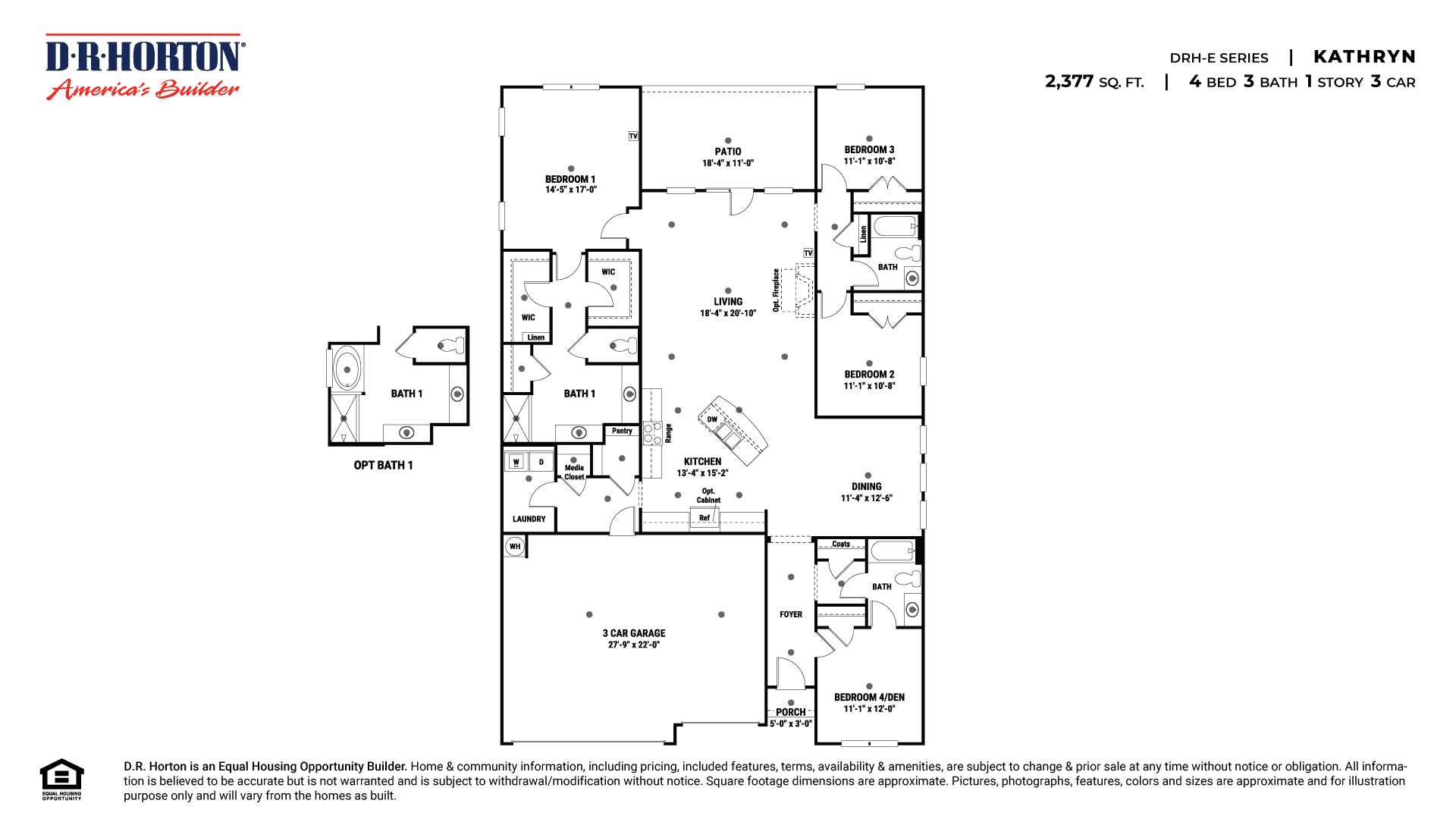 Floor Plan in Pebble Creek at River Landing Madison, AL D.R. Horton