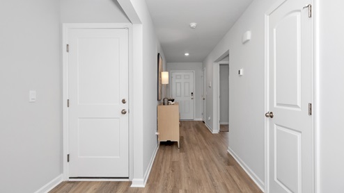 Entry to home with LVP flooring