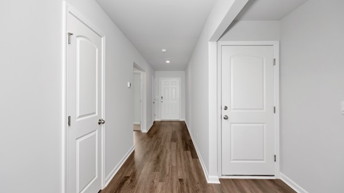 Foyer of the home with access to living area