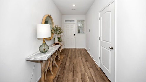 Entry to home with LVP flooring