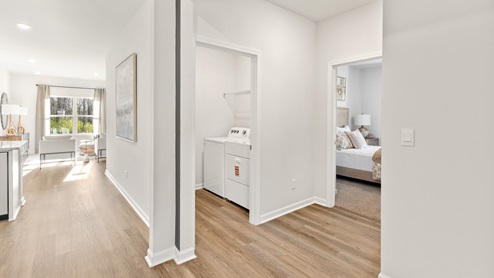 Foyer of the home with access to living area
