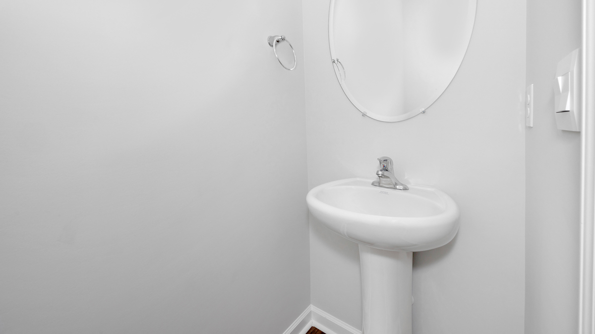 Powder bathroom on primary floor
