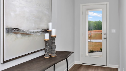 Entry to home with LVP flooring