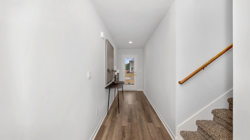 Entry to home with LVP flooring