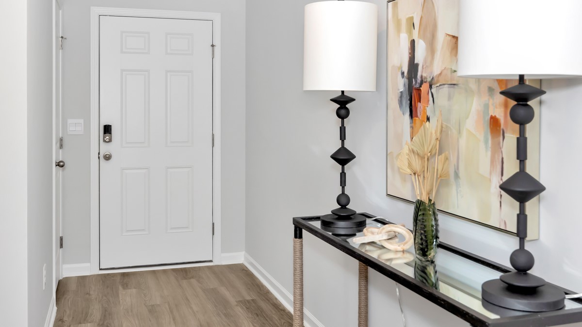 Entry to home with LVP flooring