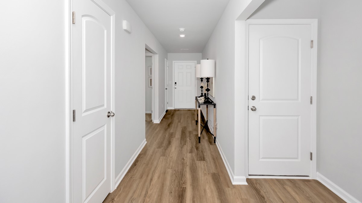 Entry to home with LVP flooring