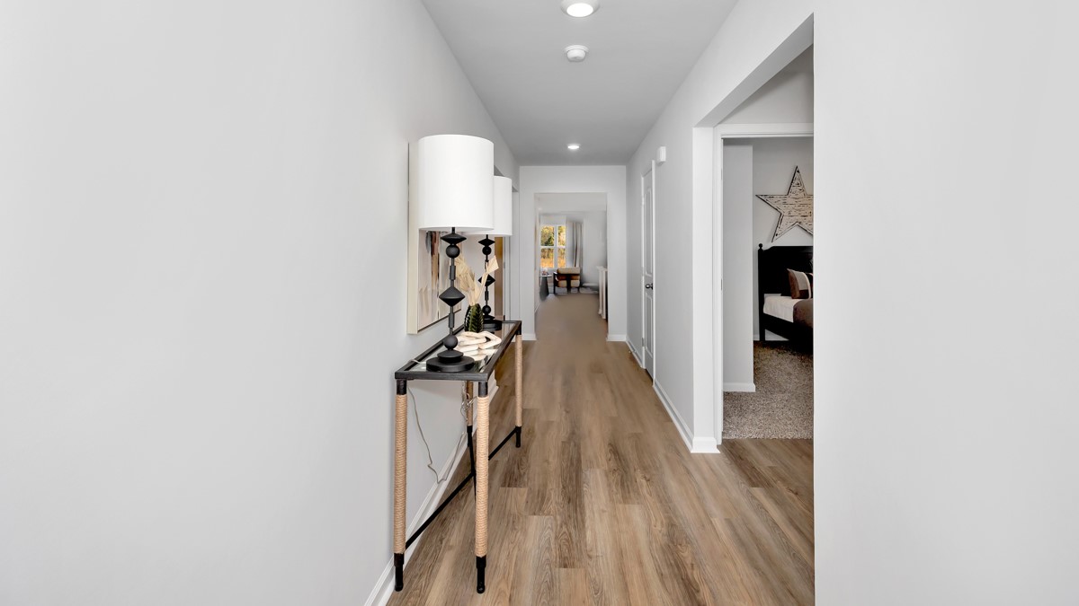 Foyer of the home with access to living area