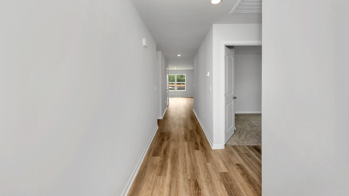 Foyer of the home with access to living area