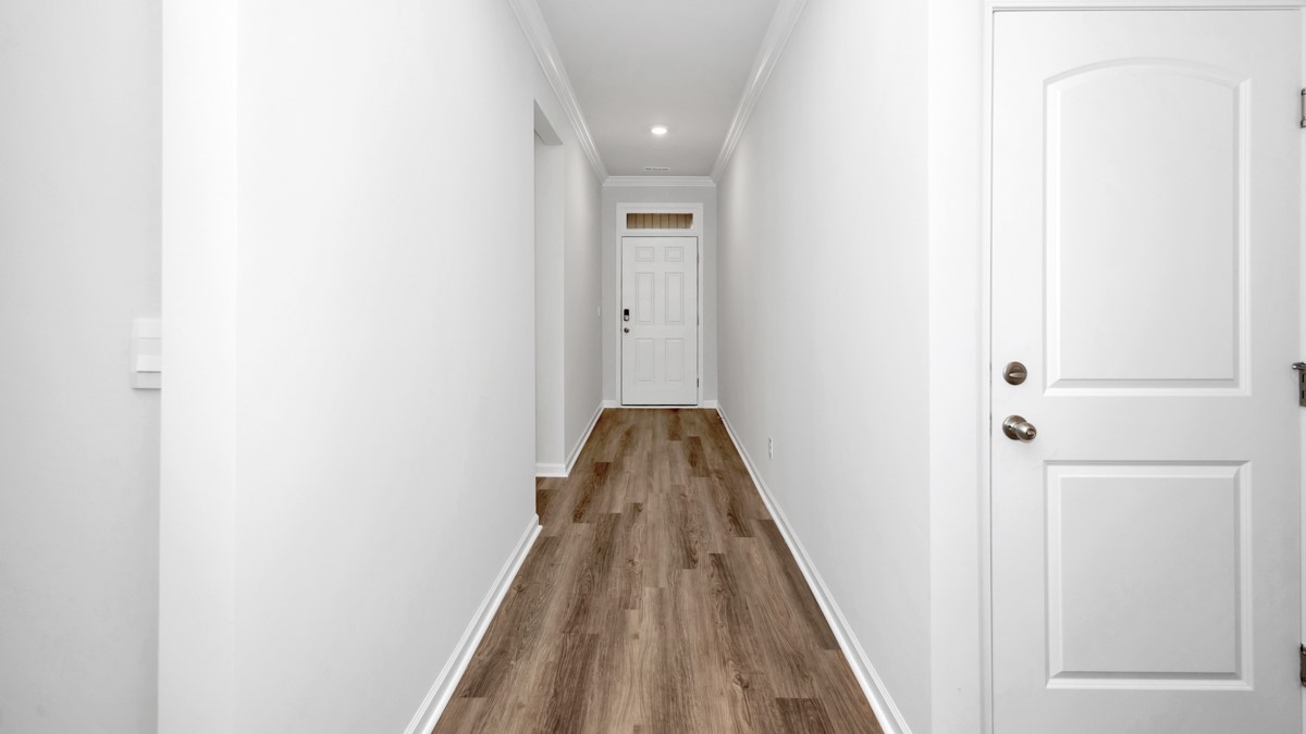 Entry to home with LVP flooring