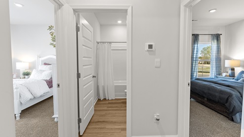 Foyer of the home with access to living area