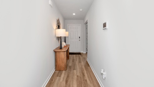 Entry to home with LVP flooring