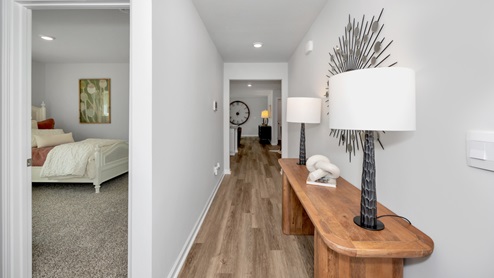 Foyer of the home with access to living area