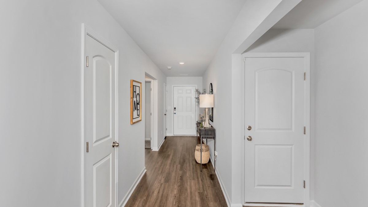 Entry to home with LVP flooring
