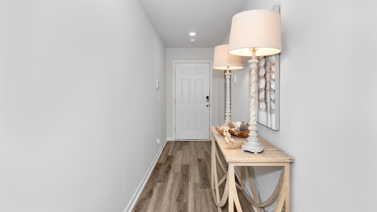 Entry to home with LVP flooring