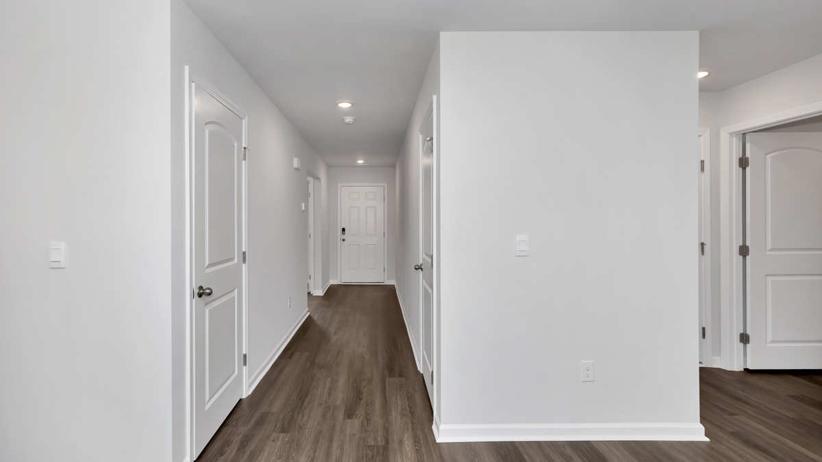 Foyer of the home with access to living area