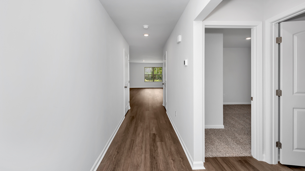 Foyer of the home with access to living area