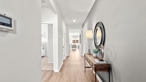 Foyer of the home with access to living area