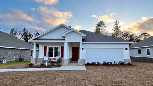 Front of Model Home