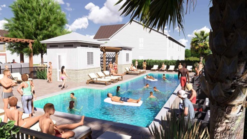 pool rendering