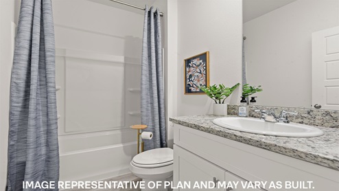 belmont model guest bathroom gallery image - belmont in denham springs,la