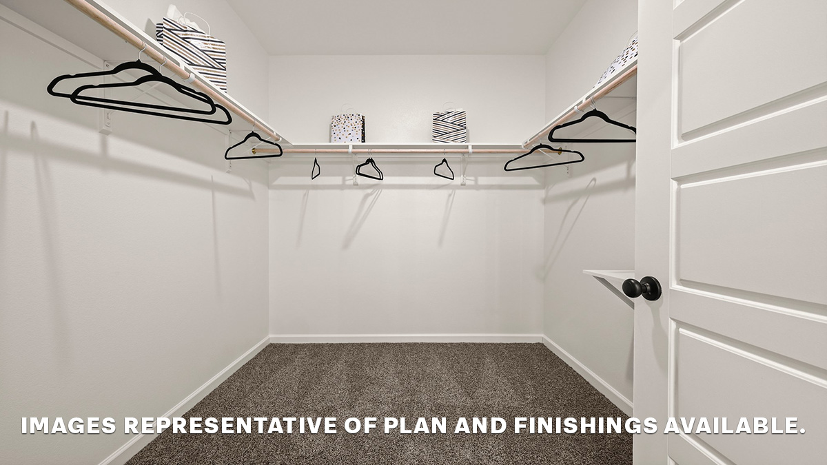 walk-in closet with space for all your things