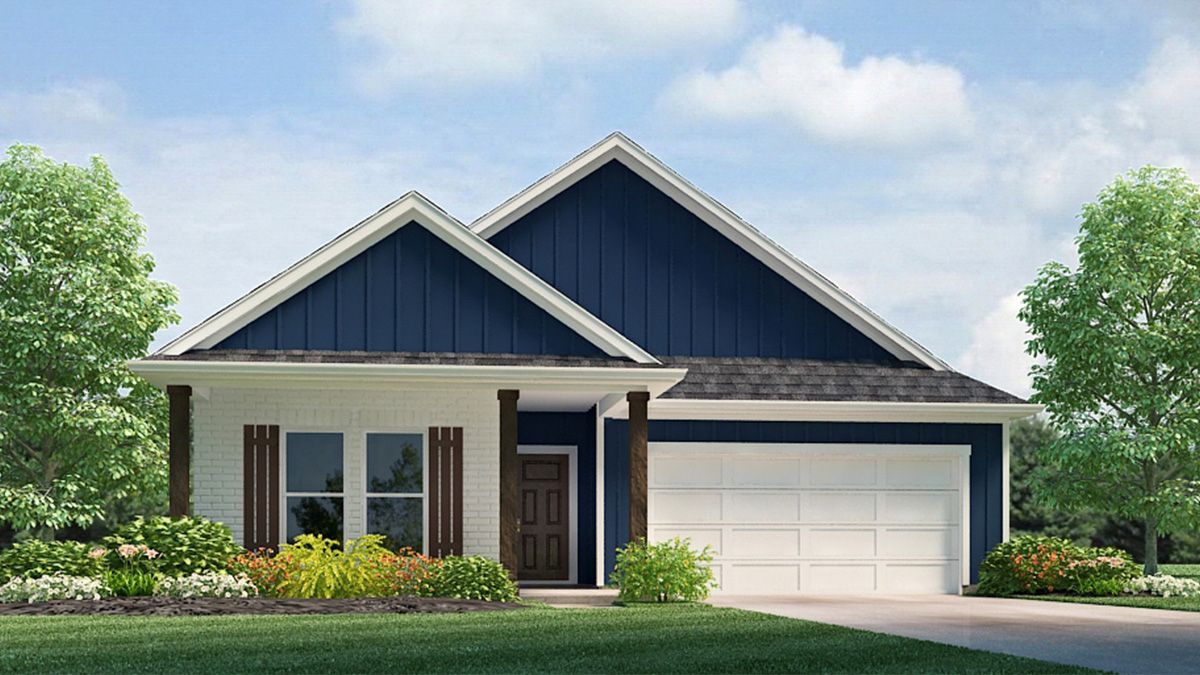 lacombe elevation c19 rendering image - belmont in denham springs,la