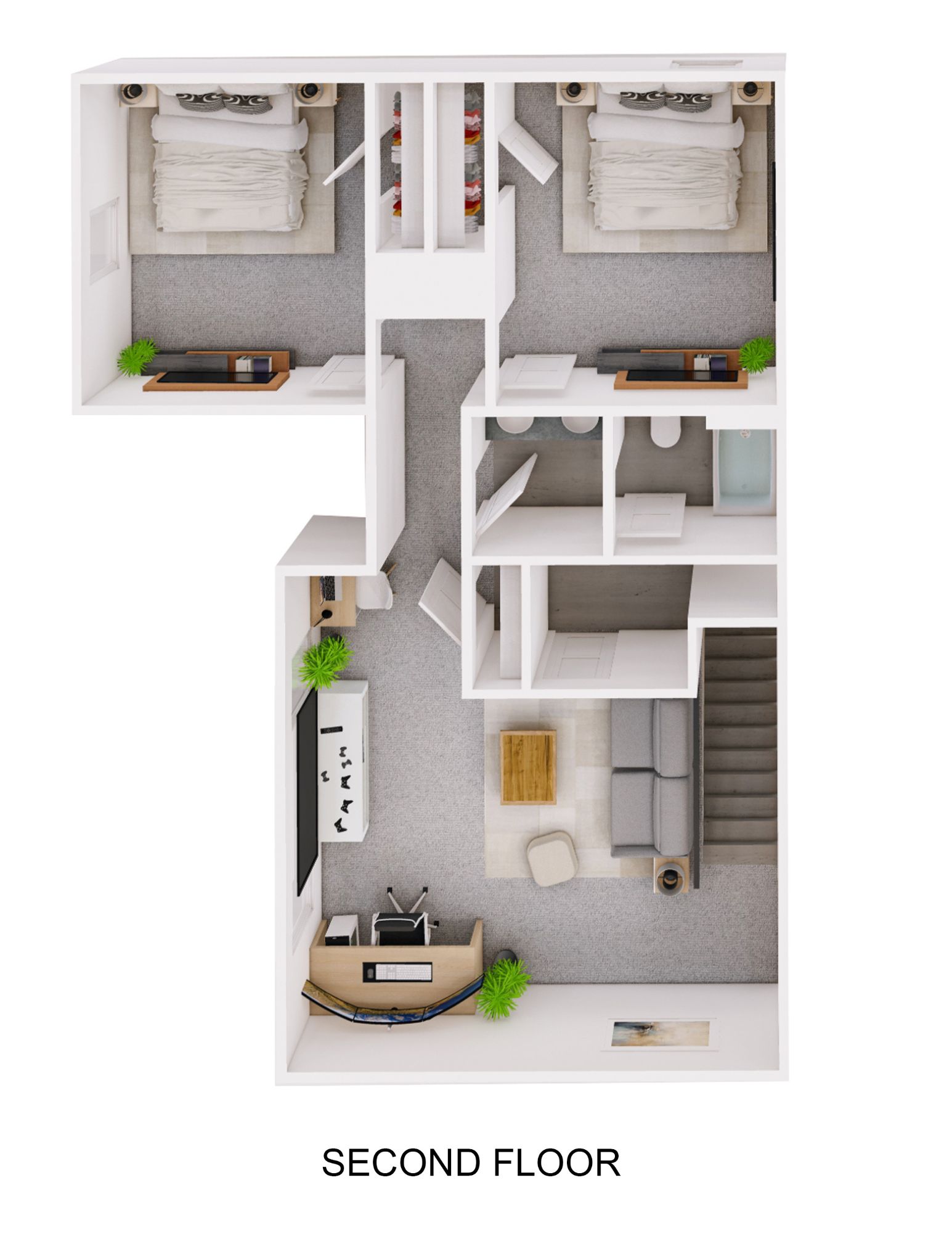 Ozark drawn upstairs floorplan