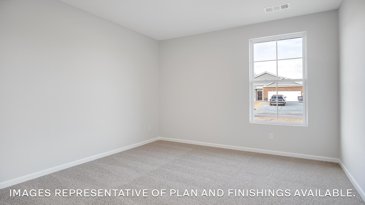 third bedroom with space for up to queen bed