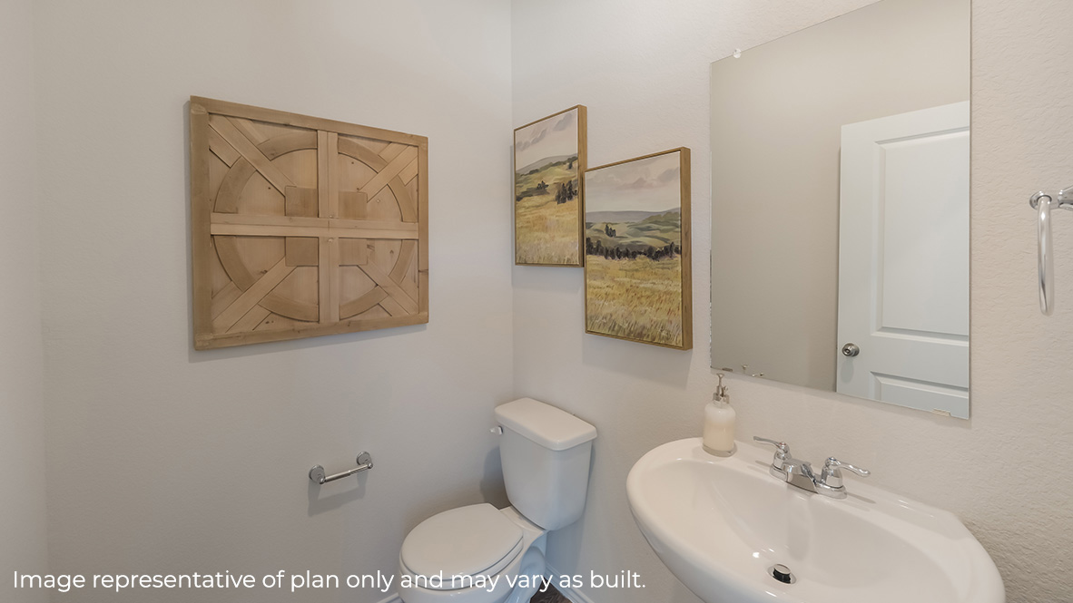 Powder room on the first floor