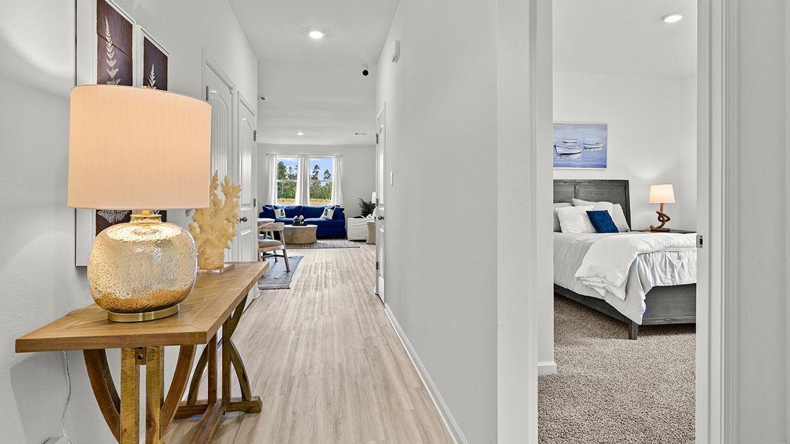 foyer in the opening of the home