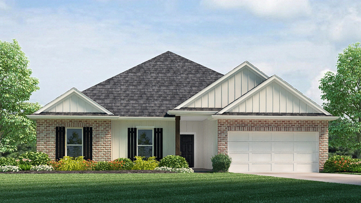 Oakdale elevation A23 rendering