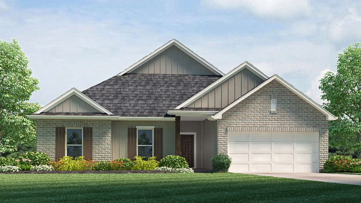 Oakdale elevation B23 exterior rendering