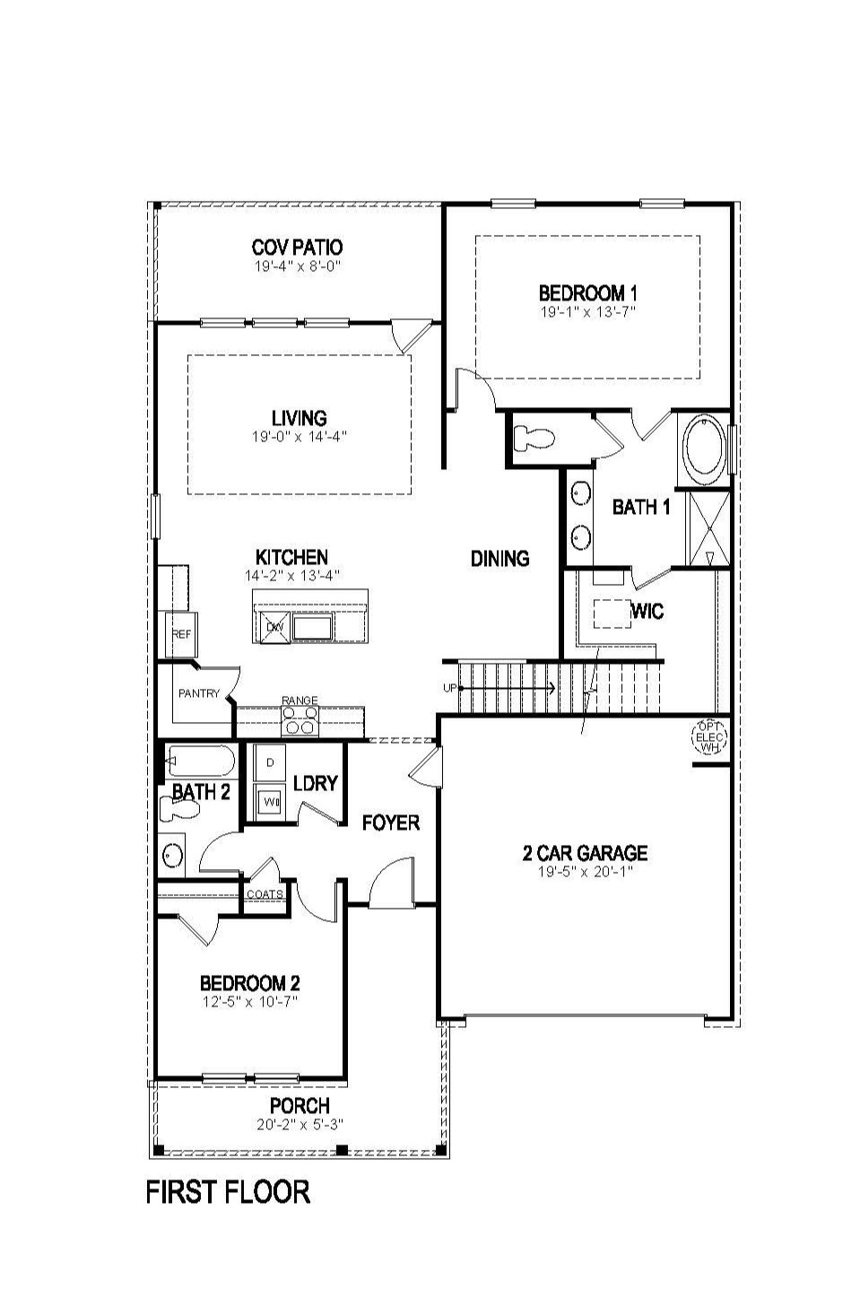 Ozark elevation B floorplan