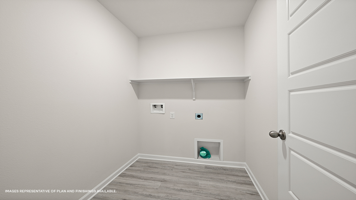 laundry room with space for large appliances near kitchen